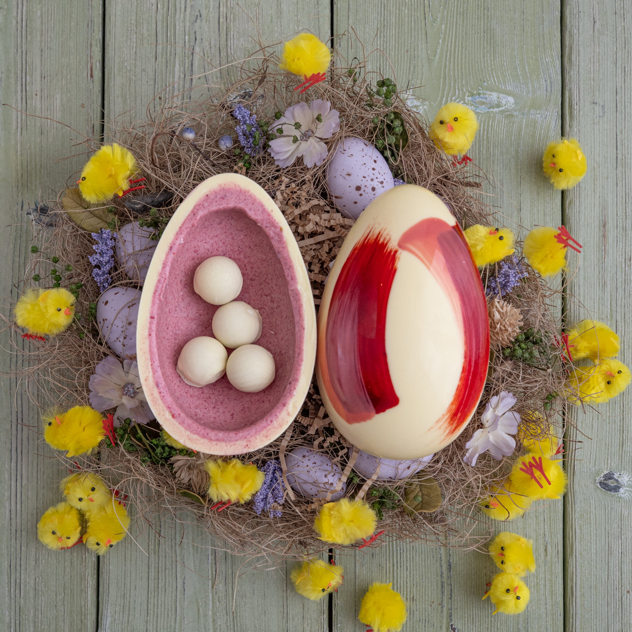 Raspberry & White Chocolate Easter Egg - PREORDER